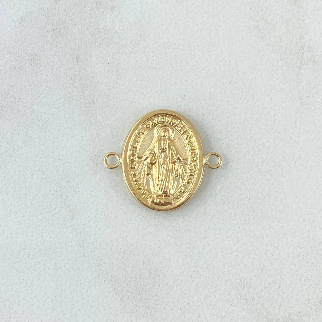Charm Virgen Milagrosa 1gr / 1.7cm / Oval Troquelado 18K Yellow Gold