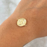 Charm Virgen Milagrosa 1gr / 1.7cm / Oval Troquelado 18K Yellow Gold