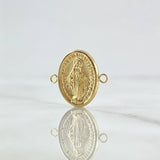 Charm Virgen Milagrosa 1gr / 1.7cm / Oval Troquelado 18K Yellow Gold