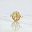 Herraje Virgen Milagrosa 0.8gr / 1.7cm / Circulo Texturizado Oro Amarillo 18K ©
