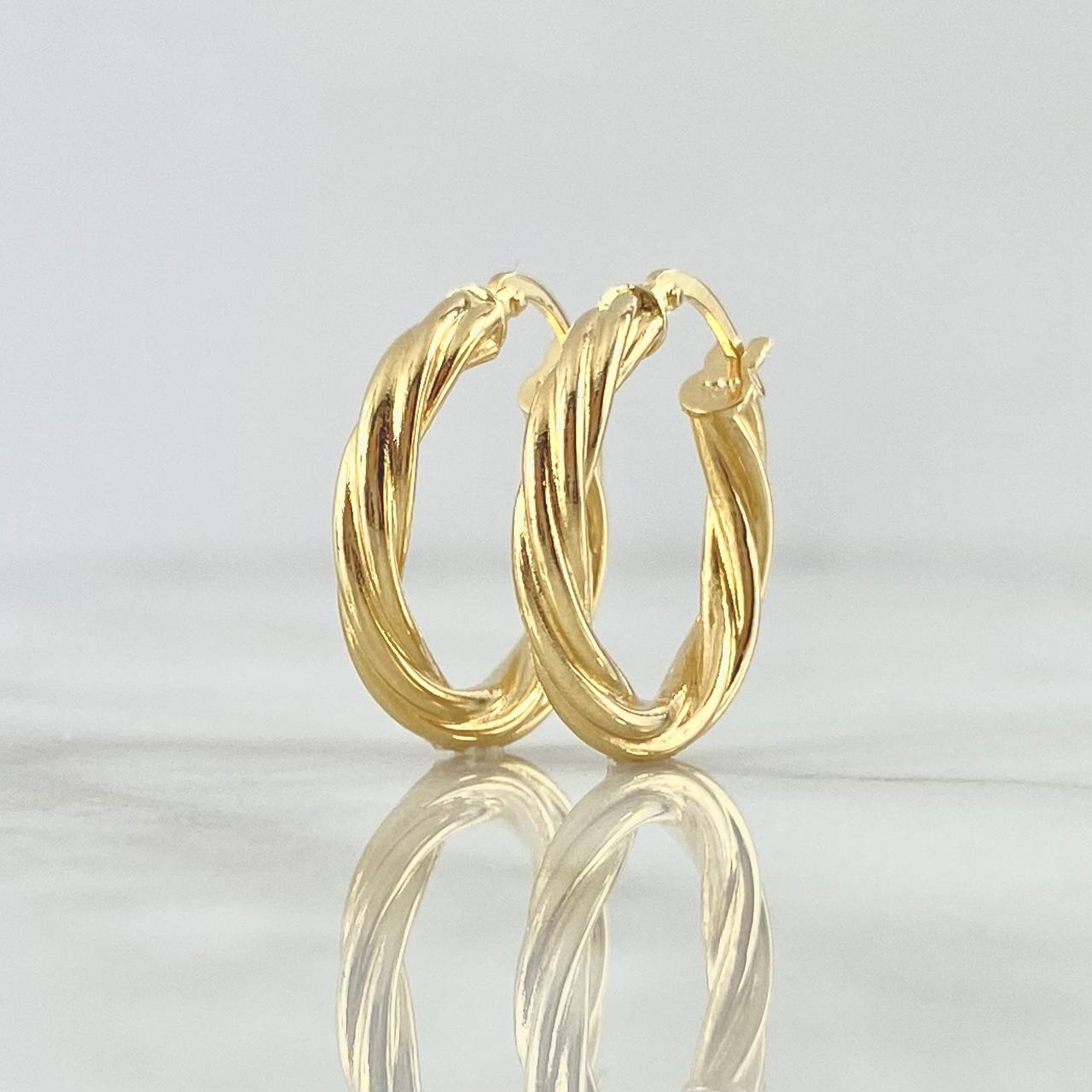Candongas Emmy 1.25gr / 3/4 in / Oro Amarillo 18K ©
