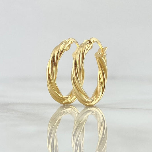 Candongas Emmy 1.25gr / 3/4 in / Oro Amarillo 18K ©