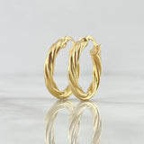 Candongas Emmy 1.25gr / 3/4 in / Oro Amarillo 18K ©
