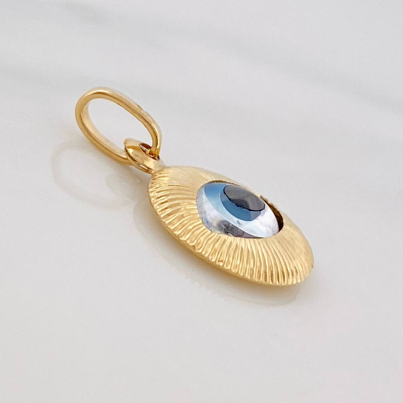 Pendant Turkish Eye 0.95g / 3/4 in 18K Yellow Gold
