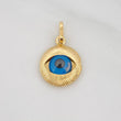 Pendant Turkish Eye 0.95g / 3/4 in 18K Yellow Gold