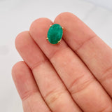 Dije Ovalo Esmeraldas 3qts 1.2g / 1/2 in Oro Amarillo 18K