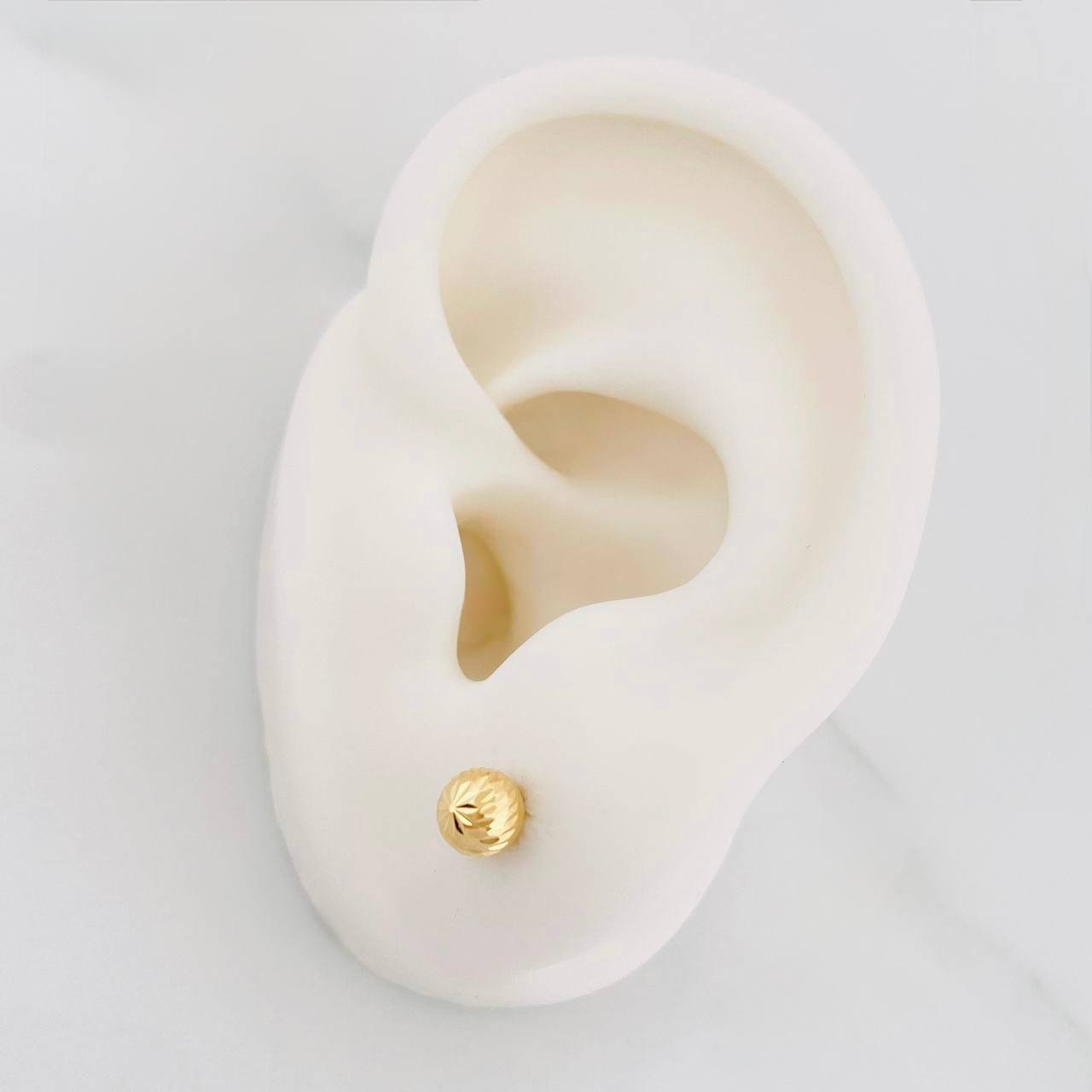 Topos Bola Diamantada 0.9g / in / 7mm Oro Amarillo 18K
