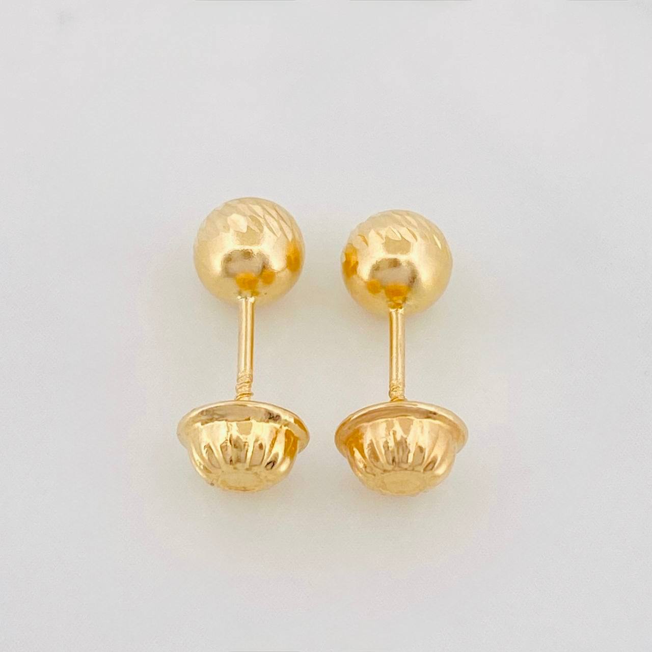 Topos Bola Diamantada 0.9g / in / 7mm Oro Amarillo 18K