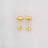 Topos Bola Diamantada 0.4g / in / 3mm Oro Amarillo 18K