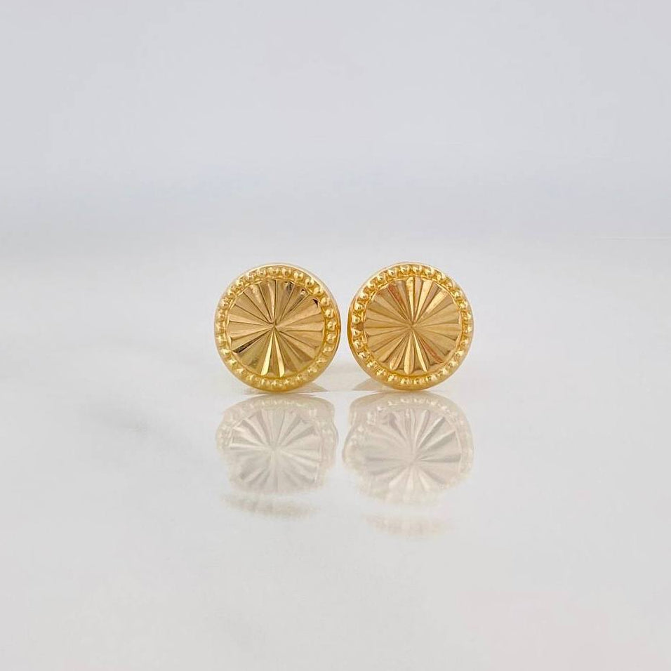 Topos Circulo Diamantado 0.7g / in / 7.1mm Oro Amarillo 18K