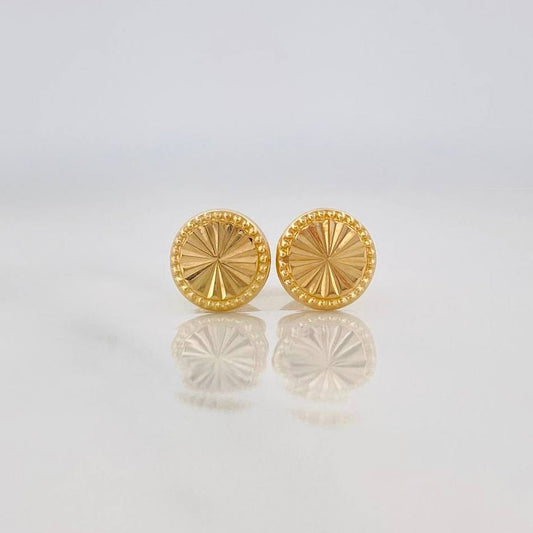 Topos Circulo Diamantado 0.7g / in / 7.1mm Oro Amarillo 18K