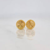 Topos Circulo Diamantado 0.7g / in / 7.1mm Oro Amarillo 18K