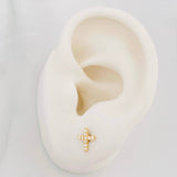 Topos Cruz 0.65g / in / 6.6mm Oro Amarillo 18K