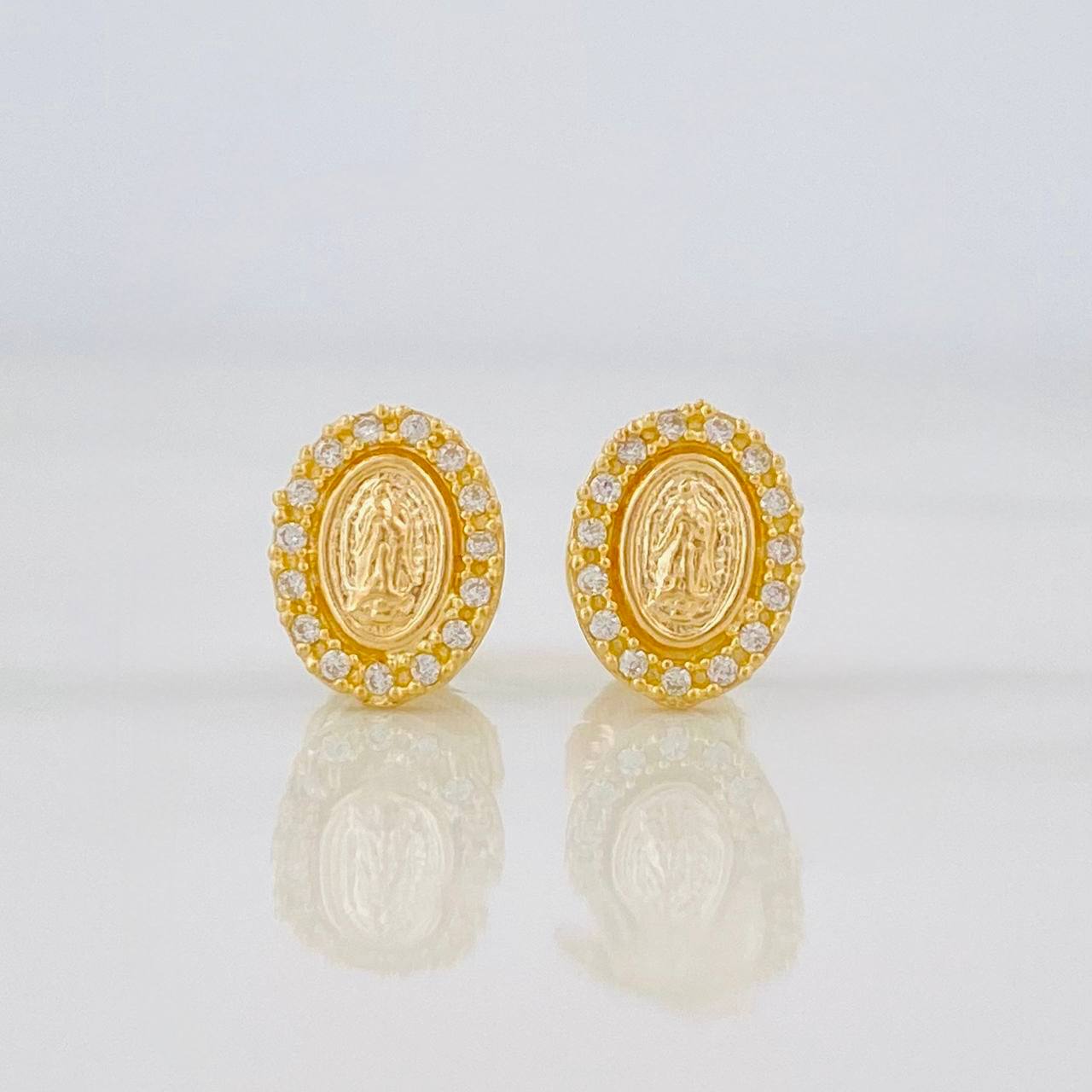 Topos Virgen de Guadalupe 0.95g / in / 6mm Oro Amarillo 18K