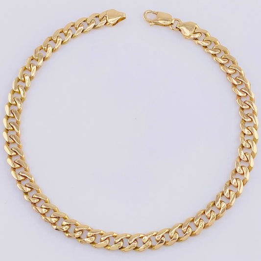 Pulso Cubano 11.3 g / 8 3/4 in / 6.9 mm Oro Amarillo 18K