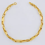 Pulso Rustico 6.85gr / 8 1/2 in / 5mm Oro Amarillo +4 18K ©