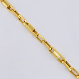 Pulso Rustico 6.85gr / 8 1/2 in / 5mm Oro Amarillo +4 18K ©
