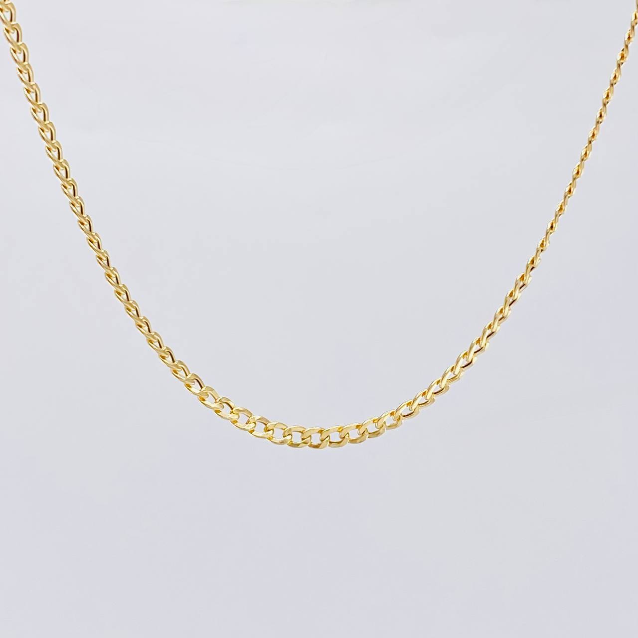 Cadena Cubana 3 g / 23 1/2 in / 2.5 mm Oro Amarillo 18K