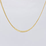 Cadena Cubana 3 g / 23 1/2 in / 2.5 mm Oro Amarillo 18K