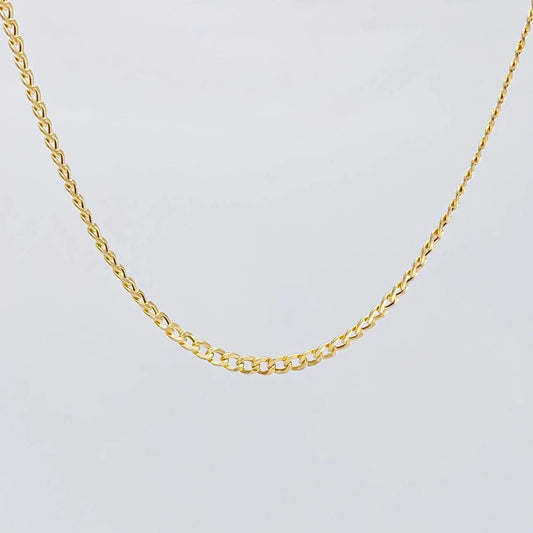 Cadena Cubana 2.7 g / 19 3/4 in / 1.4 mm Oro Amarillo 18K