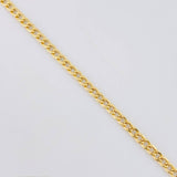 Cadena Cubana 3 g / 23 1/2 in / 2.5 mm Oro Amarillo 18K