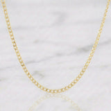 Cadena Cubana 3 g / 23 1/2 in / 2.5 mm Oro Amarillo 18K