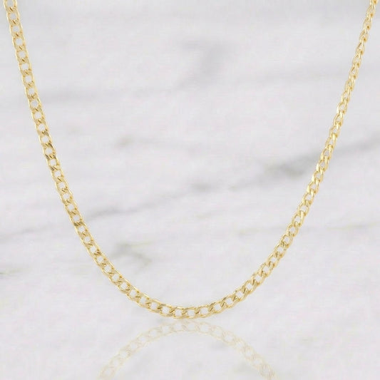 Cadena Cubana 3 g / 24 in / 2.5 mm Oro Amarillo 18K
