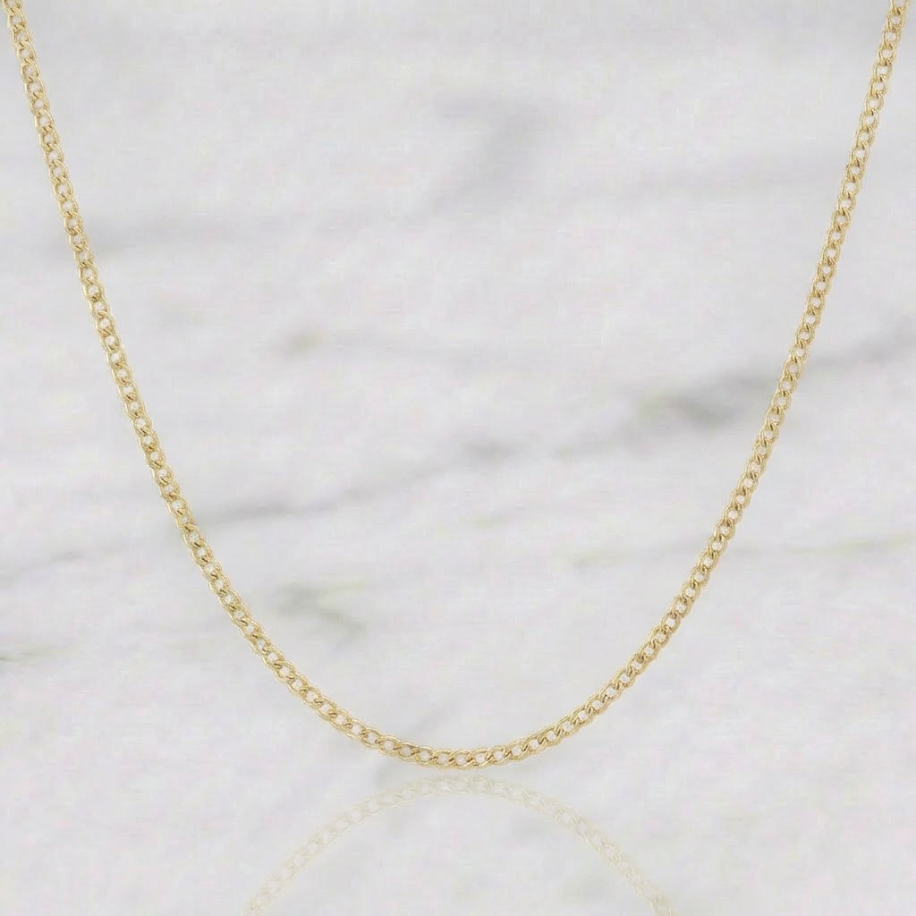 Cadena Cubana 1.65 g / 23 1/2 in / 1.6 mm Oro Amarillo 18K