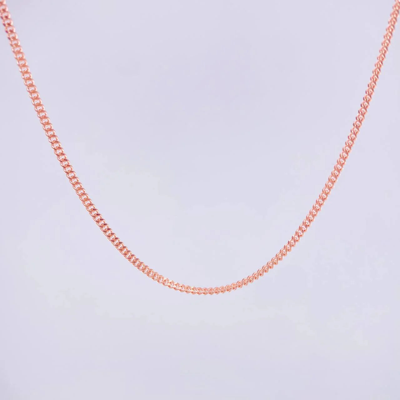 Cuban Links 4.75g / 18 in / 1.7mm Rose Gold +1 18K *