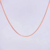 Cuban Links 4.75g / 18 in / 1.7mm Rose Gold +1 18K *