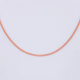 Cuban Links 6.15gr / 23 1/2 in / 1.6mm Rose Gold +1 18K