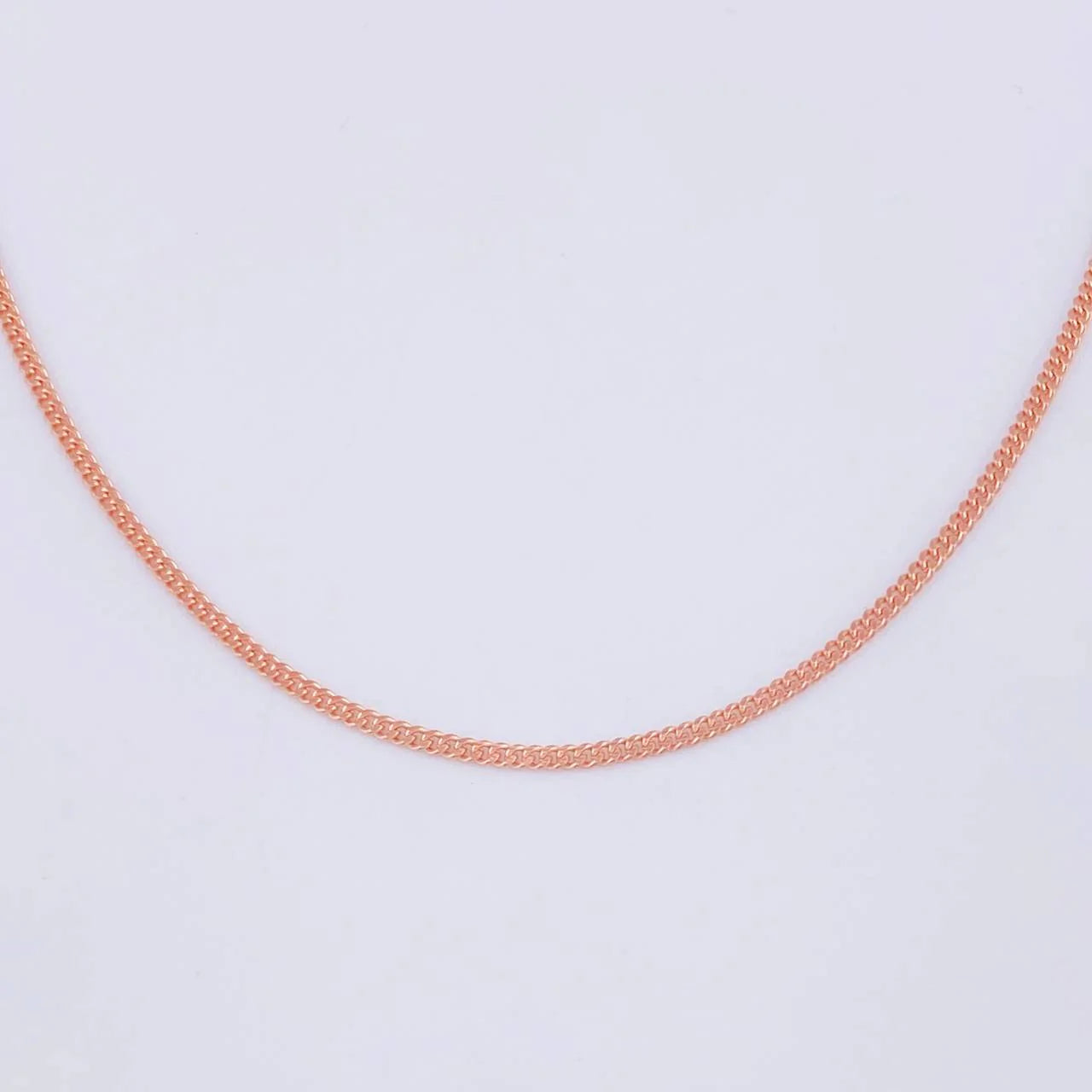 Cuban Links 4.75g / 18 in / 1.7mm Rose Gold +1 18K *