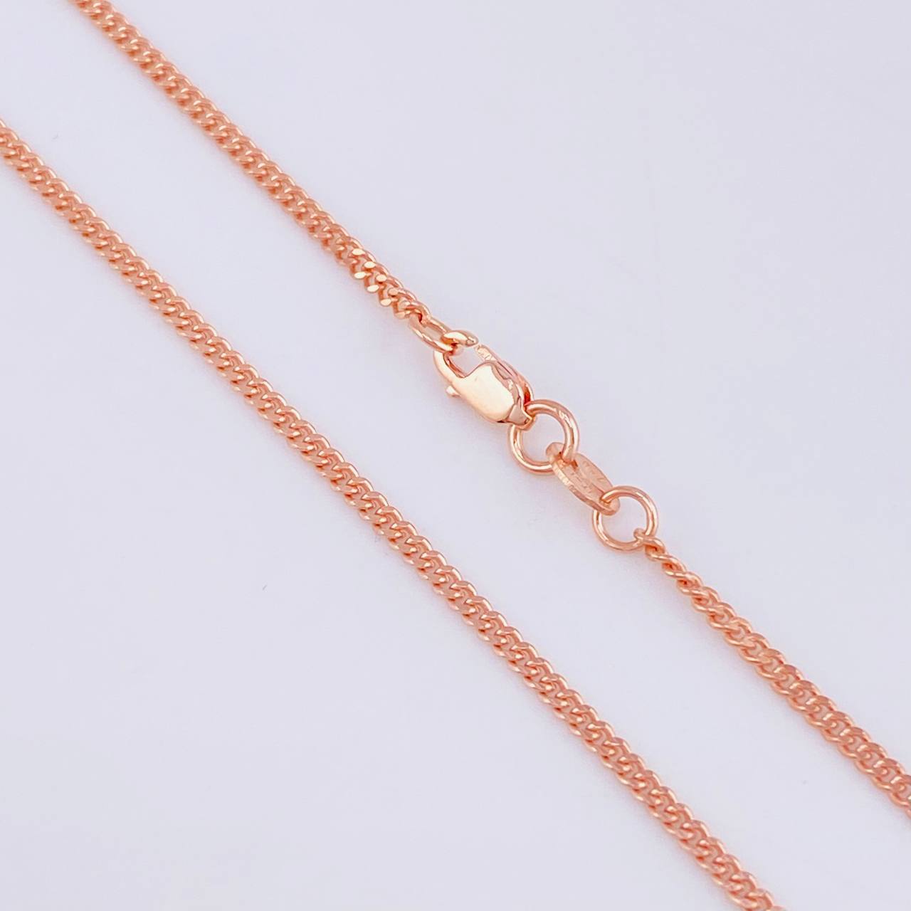 Cuban Links 4.75gr / 17 3/4 in / 1.7mm Rose Gold +1 18K