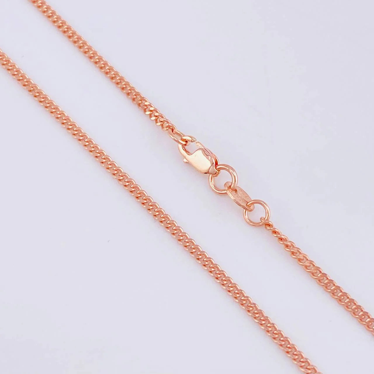 Cadena Cubana 6.05g / 24 in / 1.7mm Oro Rosa +1 18K *