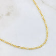 Cadena Figaro 4.85gr / 23 1/2 in / 2.7mm Oro Amarillo +1 18K *
