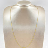 Cadena Figaro 2.3gr / 23 1/2 in / 1.1mm Oro Amarillo +1 18K *