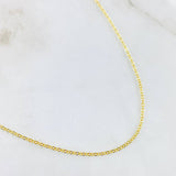 Cadena Aro Seguido 1.75gr / 17 3/4 in / 1.5mm Oro Amarillo +3 18K *