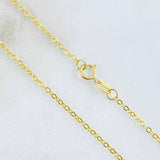 Cadena Aro Seguido 1.8gr / 17 3/4 in / 1.5mm Oro Amarillo +3 18K *