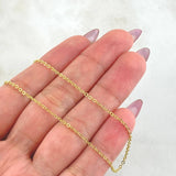 Cadena Aro Seguido 1.75gr / 17 3/4 in / 1.5mm Oro Amarillo +3 18K ©