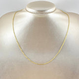 Cadena Aro Seguido 1.8gr / 17 3/4 in / 1.5mm Oro Amarillo +3 18K *