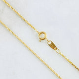 Cadena Veneciana 3.85gr / 19 3/4 in / 1mm Oro Amarillo +3 18K *