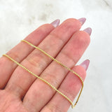 Cadena Veneciana 3.85gr / 19 3/4 in / 1mm Oro Amarillo +3 18K *