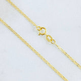 Cadena Escalera 1.4gr / 17 3/4 in / 1.4mm Oro Amarillo +3 18K *