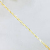 Cadena Escalera 1.4gr / 17 3/4 in / 1.3mm Oro Amarillo +3 18K