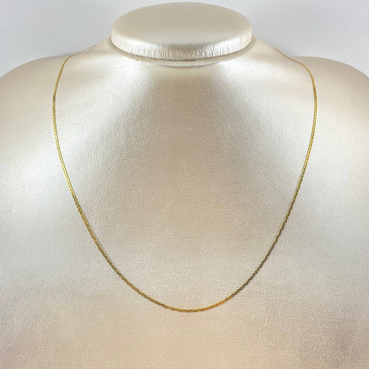 Flat Mariner Chain 1.25 g / 19 3/4 in / 1.4 mm 18K Yellow Gold