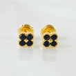 Topos Flor Trebol 0.95gr / 5.1mm Oro Amarillo 18K *