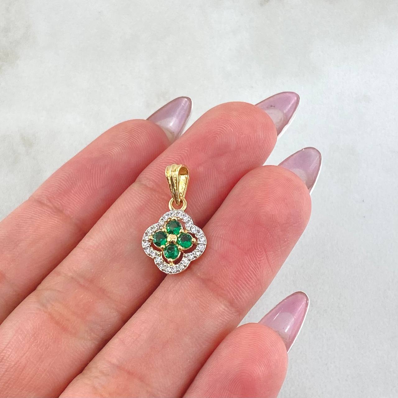 Dije Trebol Túpido 1.45gr / 3/4 in / Oro Amarillo 18K