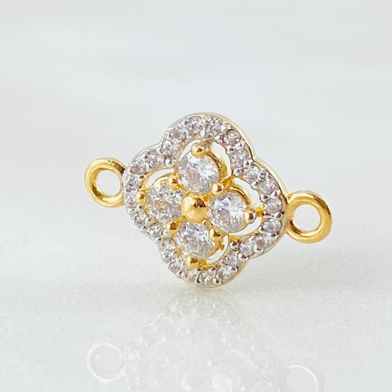 Herraje Trebol Túpido 1.2gr / 3/4 in / Oro Amarillo 18K
