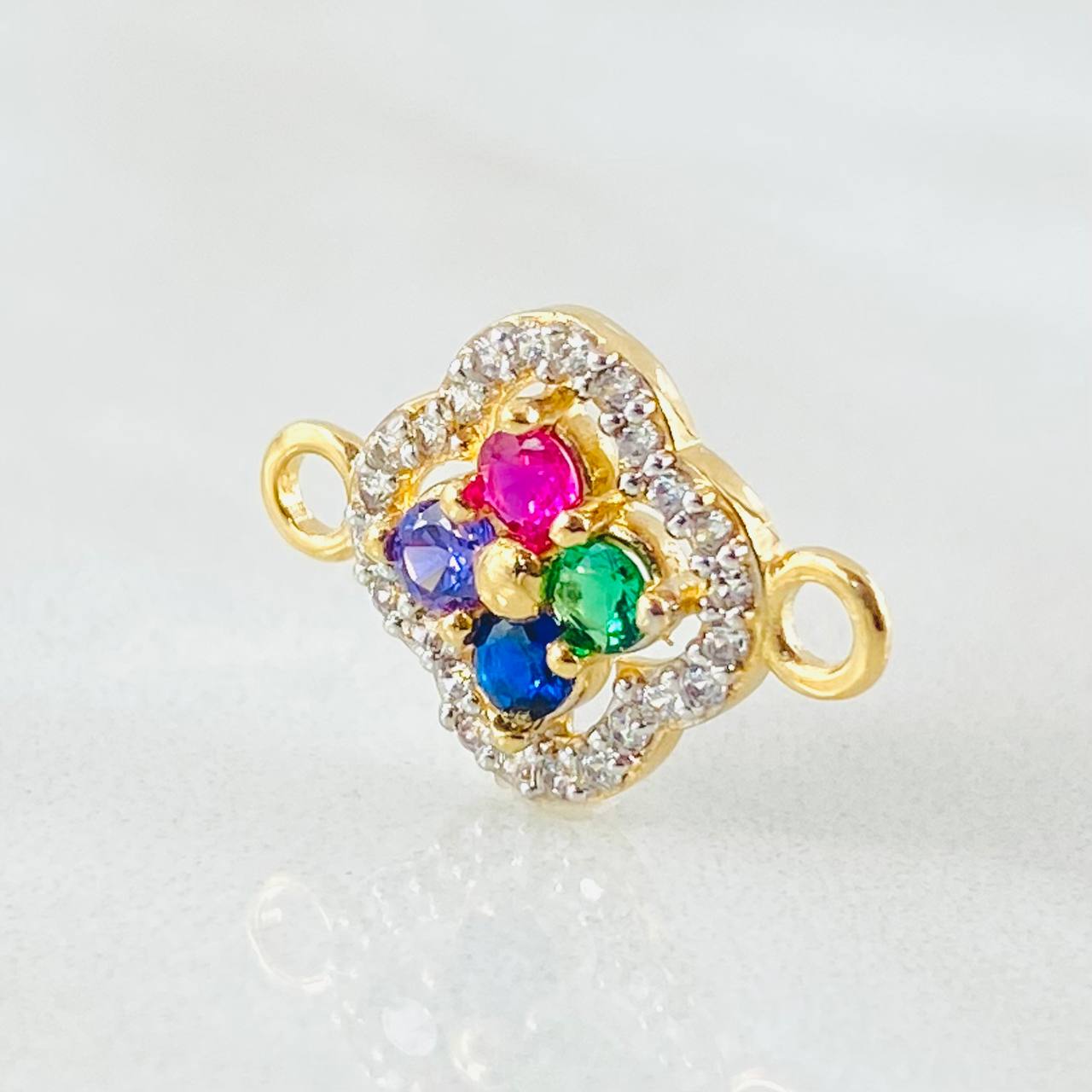 Herraje Trebol Túpido 1.15gr / 3/4 in / Oro Amarillo 18K