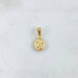 Dije San Miguel Arcangel 0.3gr / 1.5cm / Cargador Bordeado Oro Amarillo 18K *